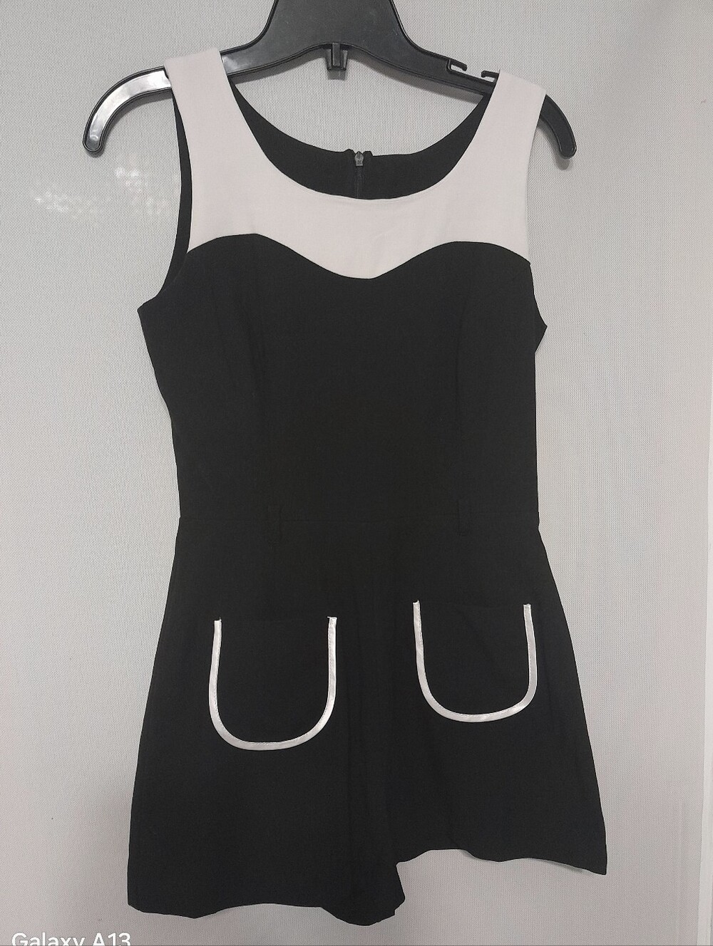 River Island Black and White Sleeveless Mini Dress